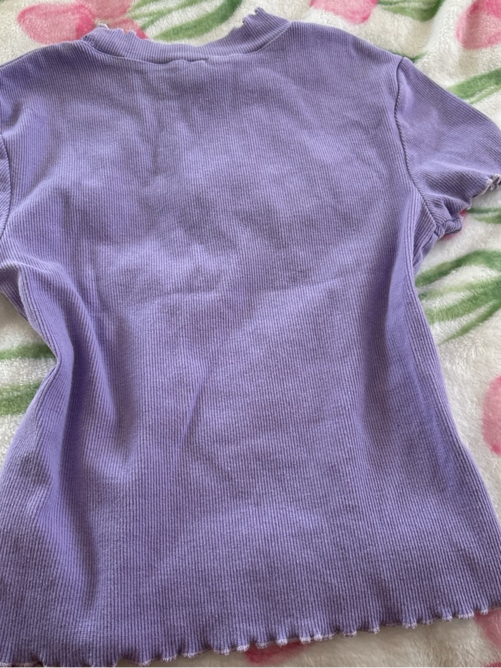 Zumiez Lavender Ribbed Crop Top